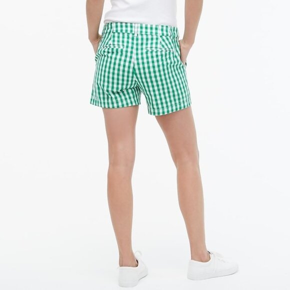 J. Crew Gingham Plaid Women's Shorts 12 NWT Preppy Country Club Vacation Casual - Picture 3 of 9